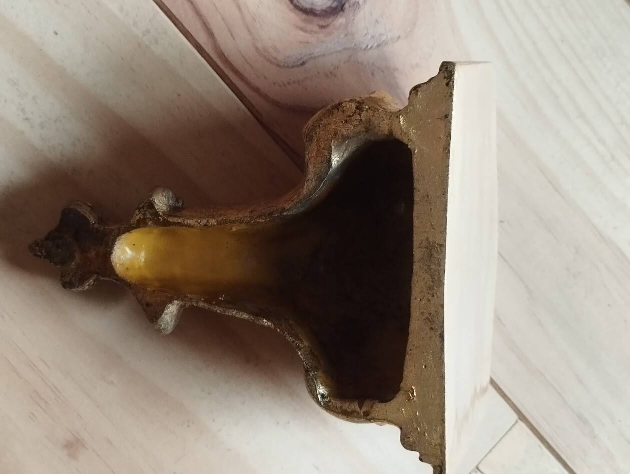 Page 1 of 7 Small wall console in rocaille style – patinated gold decor, Louis style