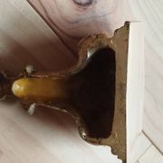 Page 1 of 7 Small wall console in rocaille style – patinated gold decor, Louis style