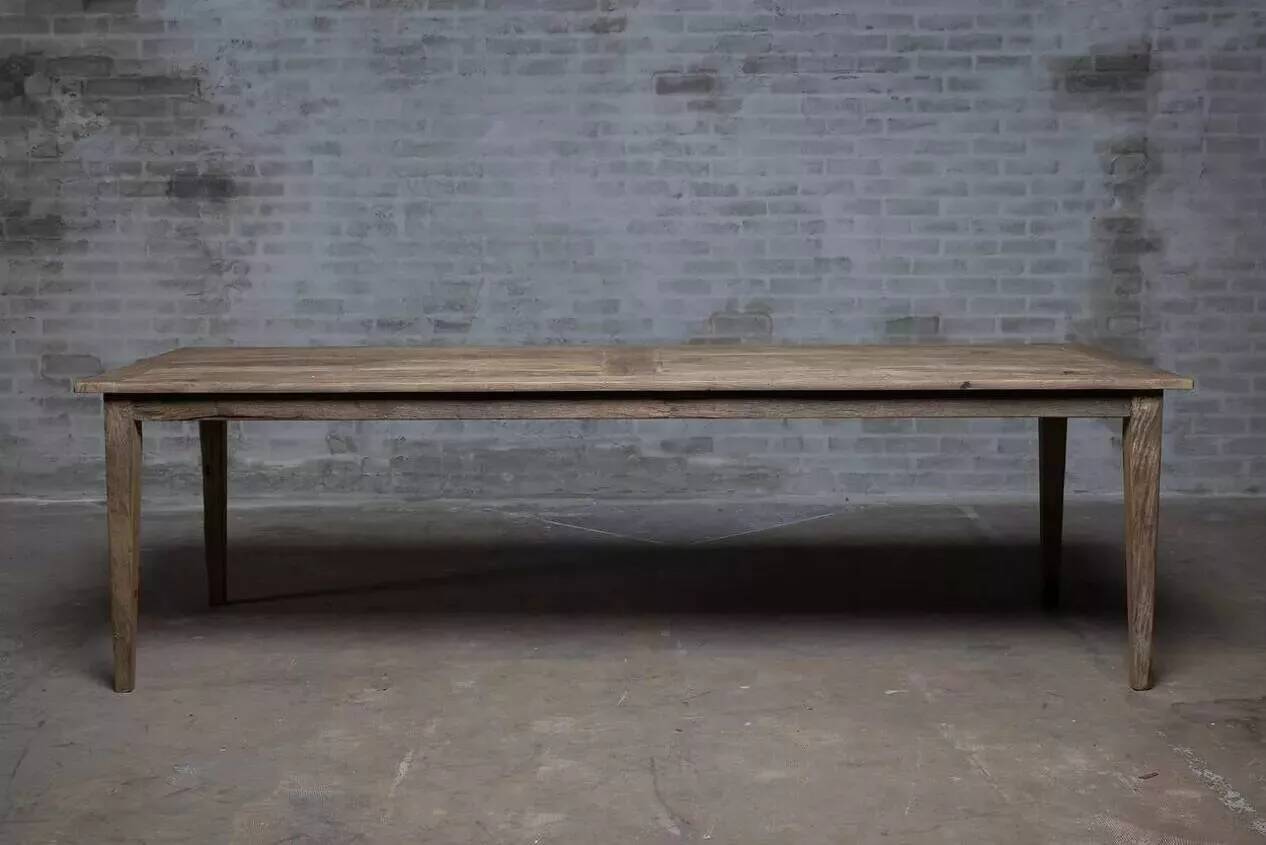 Solid oak farmhouse table Provence - 250 cm long