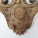 Carved wood pediment - cherry tree