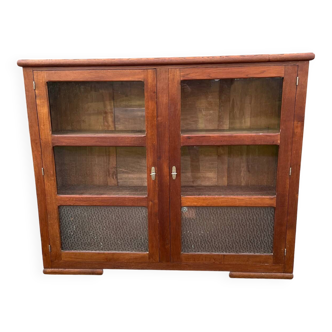 Antique wooden display cabinet