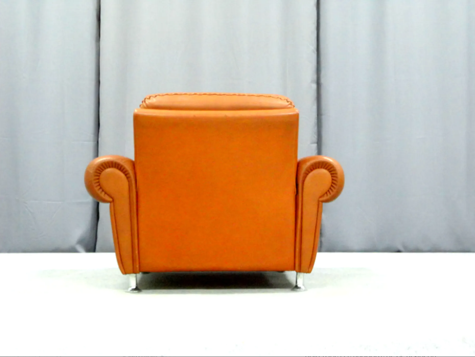 Armchair - Ottoman leather 1960