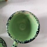 6 mini HB Quimper cups, bright green