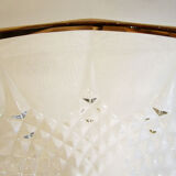 Thick glass stand bowl