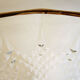Thick glass stand bowl