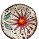 Vintage ceramic catchall dish from Vallauris, 1960s, floral.