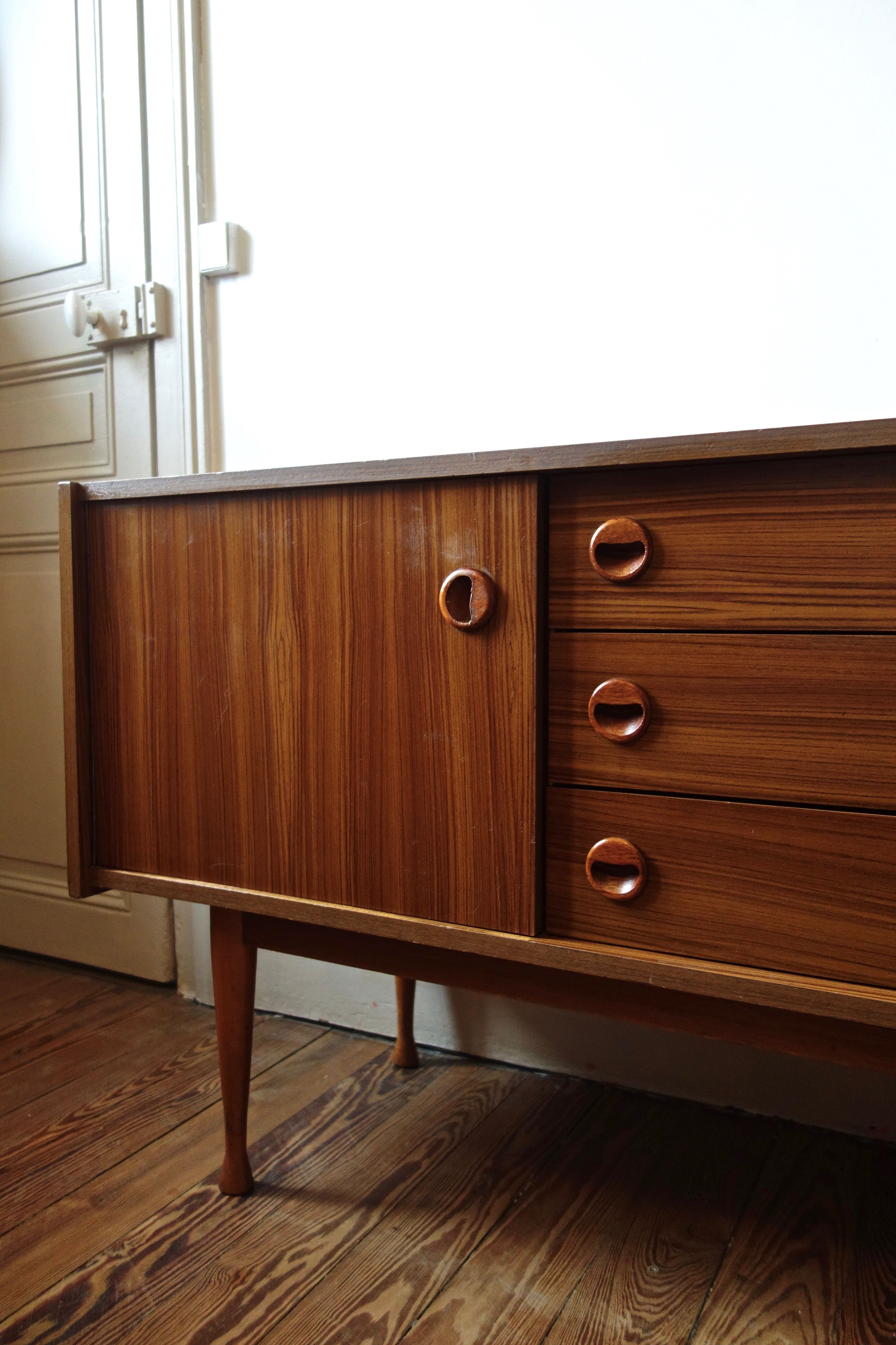 Enfilade scandinave en teck années 60