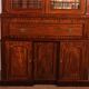 Display Cabinet or Mahogany Bookcase with Secretary - 19th Century