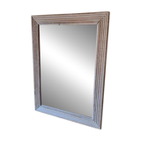 Rectangular wooden mirror
