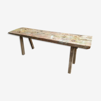 Banc en bois vintage