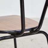 School chair on metal frame