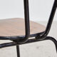 School chair on metal frame