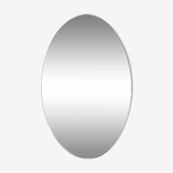 Oval beveled mirror 44x60cm