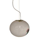 Contemporary Clear With Murrise Multicolors Pendant Italian