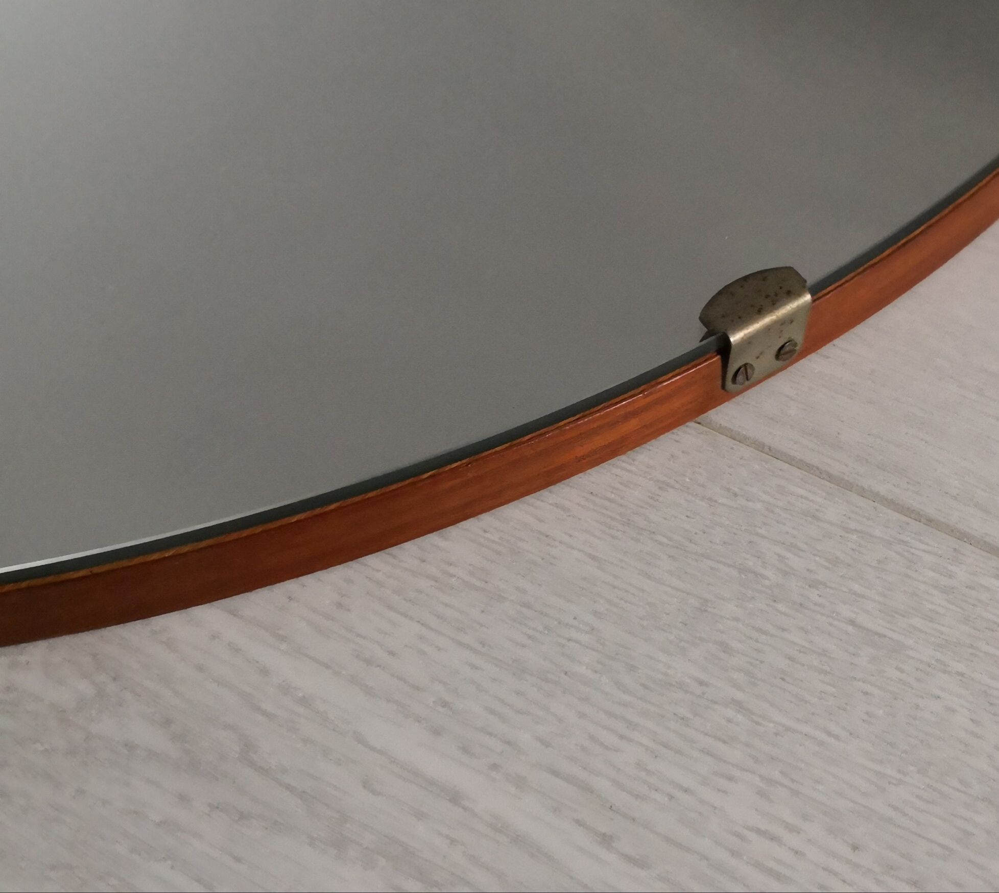 Miroir rond scandinave années 60 70cm