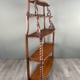 Large Carved Mahogany Shelf, 19th Century