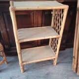 Rattan shelf