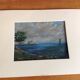 Oil painting of seaside landscape