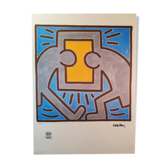 1990 Keith Haring Limited Edition Lithograph numbered in pencil.