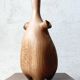 Vase / sculpture in solid carved oak