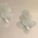 Heart Shaped Glass Sconces, 1980s, Set of 2