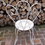Chaise en fer forgé