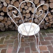 Chaise en fer forgé