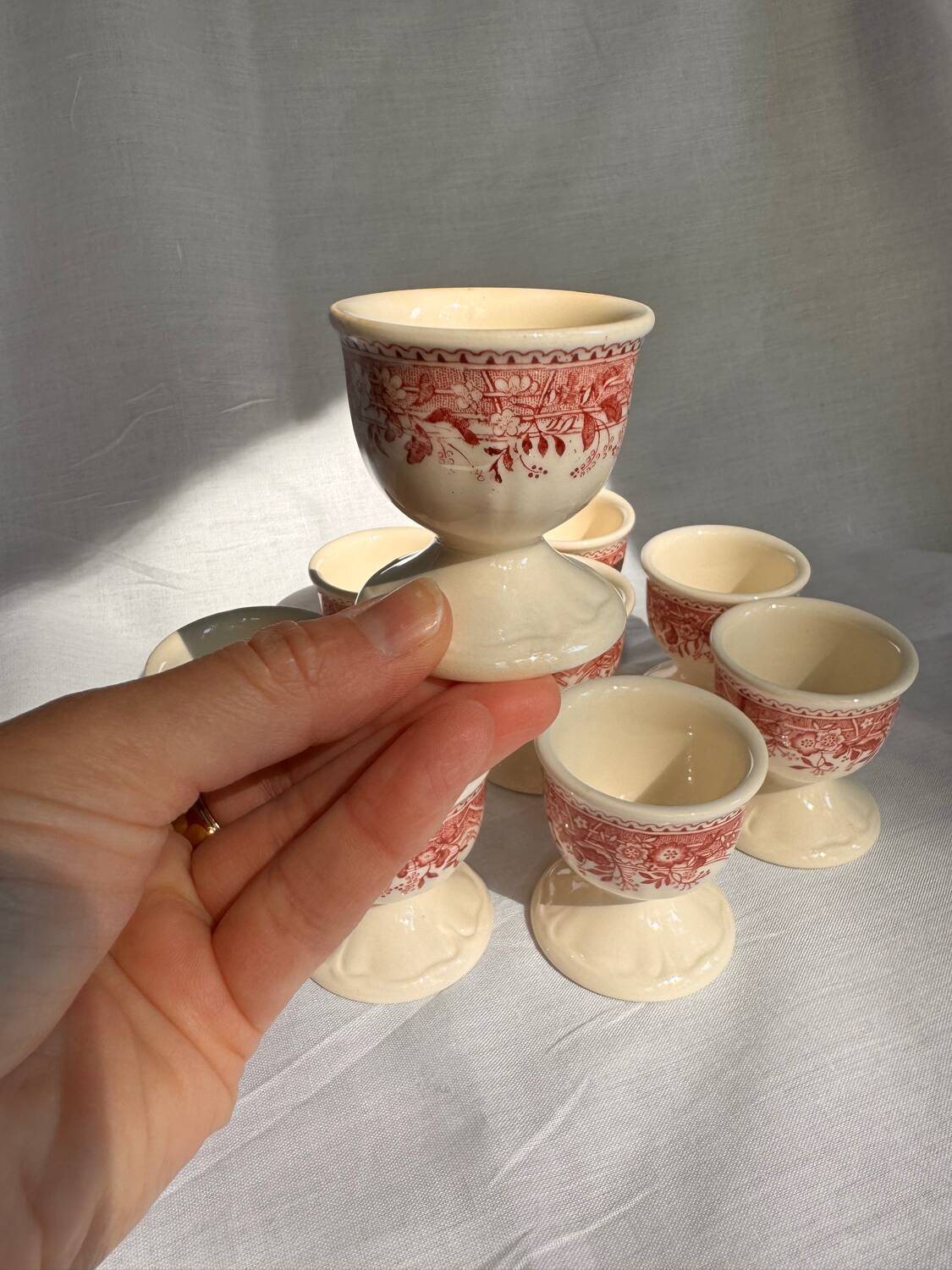 Ensemble de 9 coquetiers Villeroy et Boch Burgenland