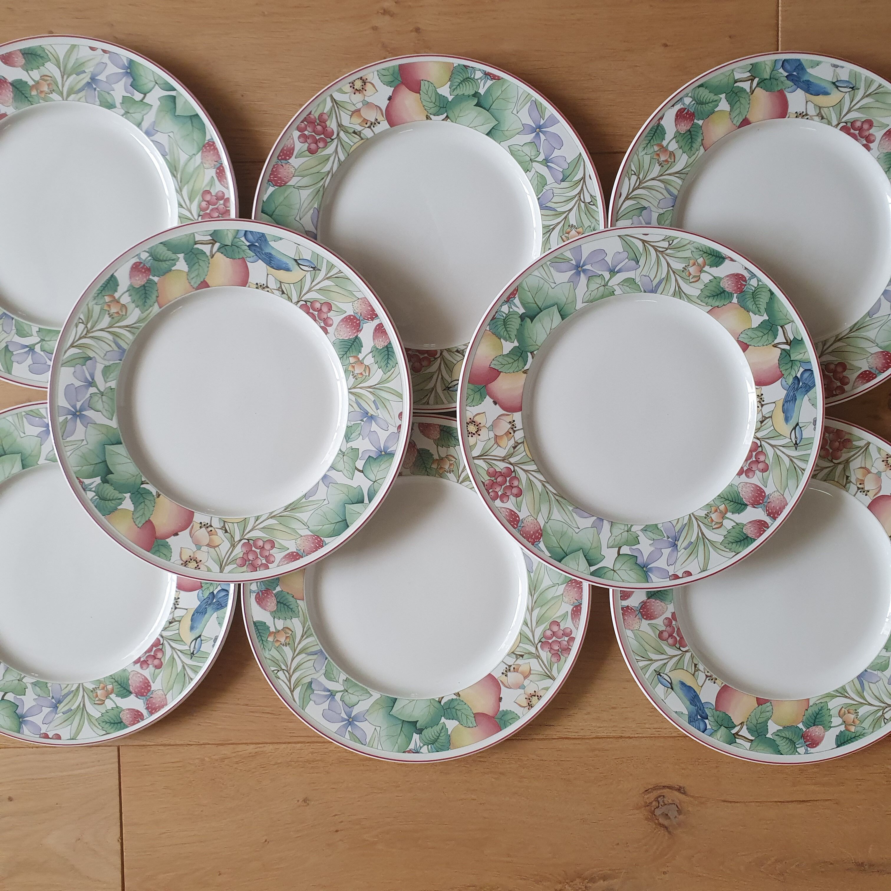 8 Villeroy and Boch Catalina plates