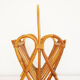 Magazine rack vintage rattan