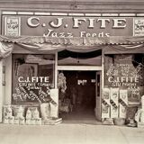 Fine Art Photography - Walker Evans (1936) – Facade of the CJ Fite store