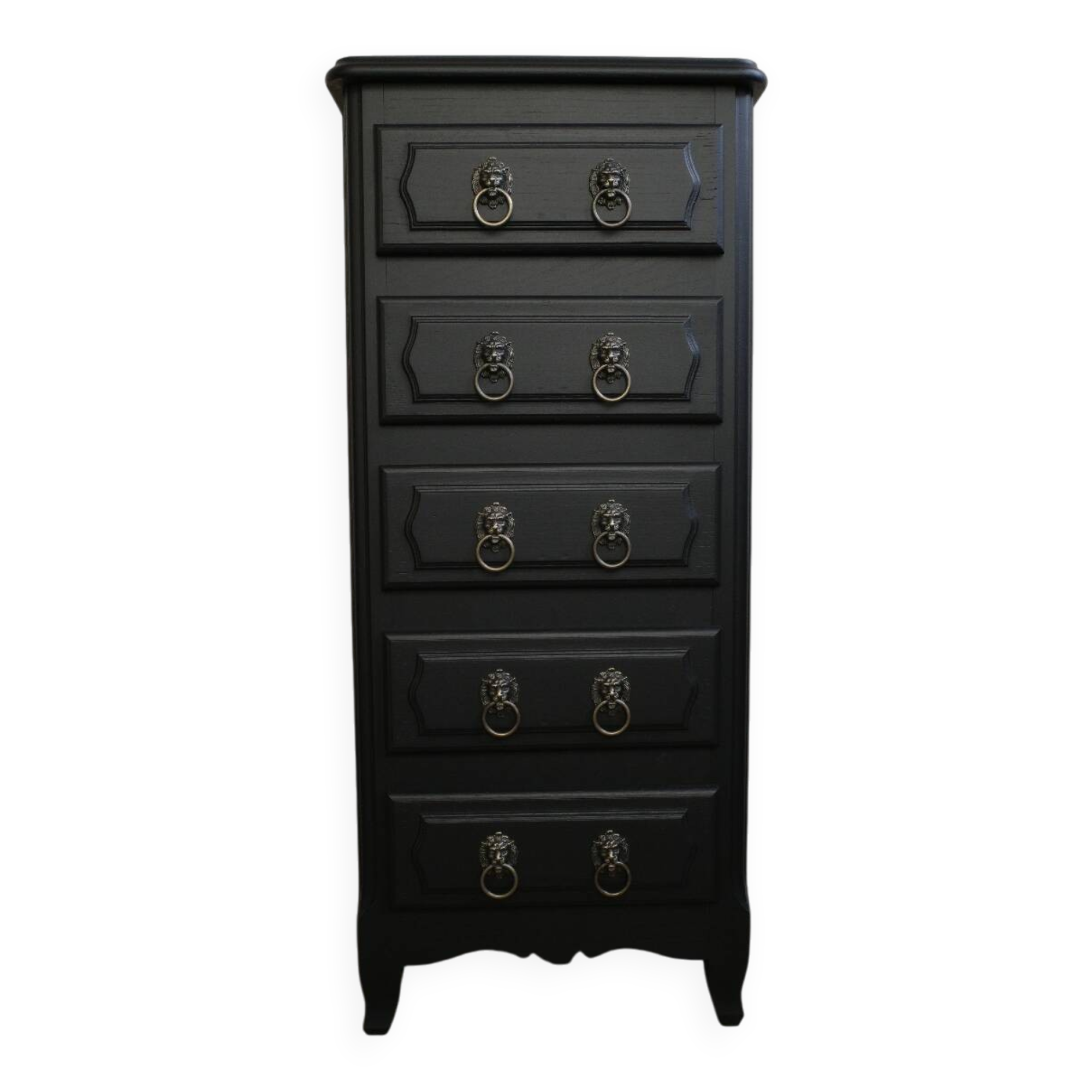 Vintage black chest of drawers