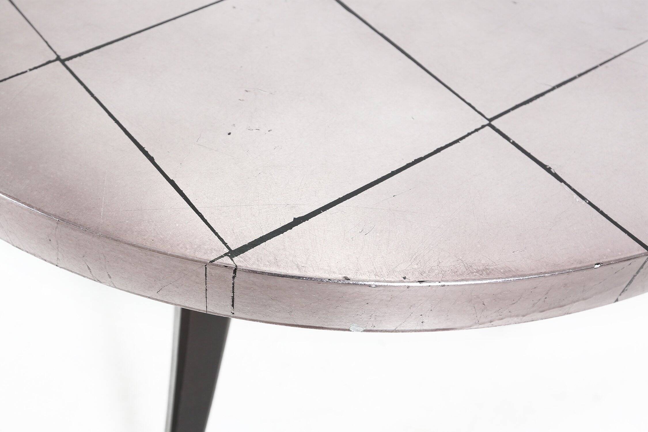 Vintage Space Age French Tripot Coffee Table, 1980s