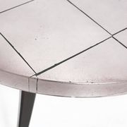 Table basse Tripot française vintage des années 1980, époque spatiale.