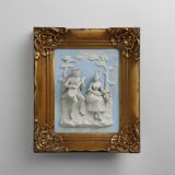 Porcelain Wall Art in Baroque style by Alt Meissen, Germany 1950s