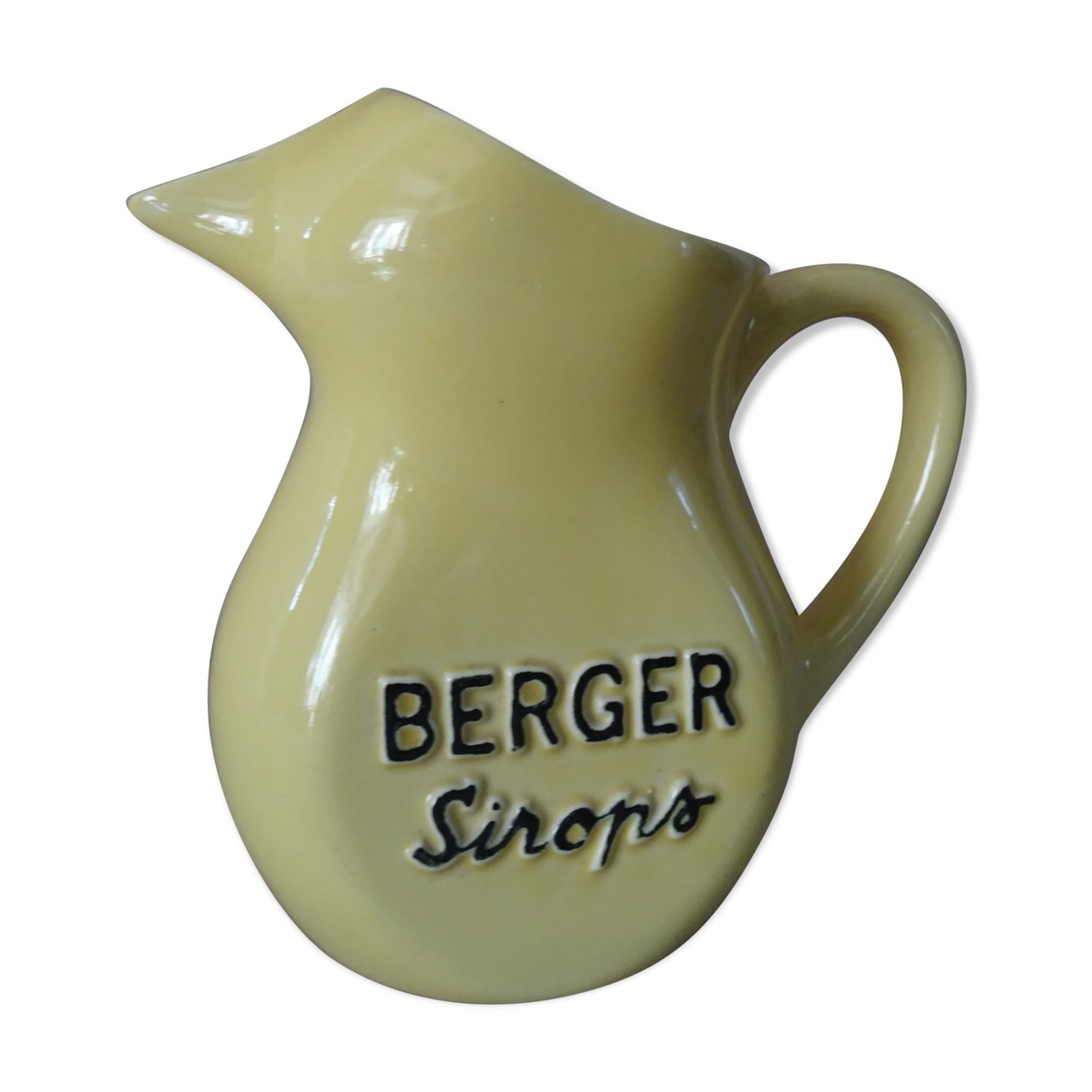 Carafe bistrot faience ancienne berger sirops vintage