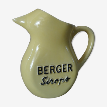 Carafe bistrot faience ancienne berger sirops vintage