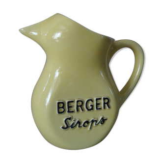 Carafe bistro faience old berger vintage syrups