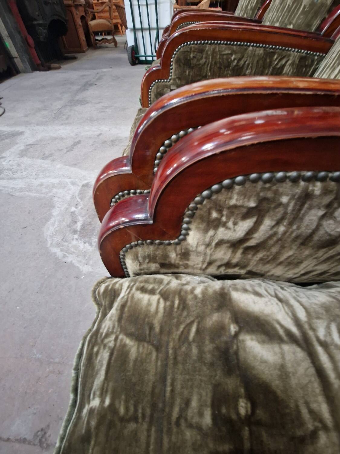 4 Art Deco armchairs