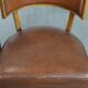 Set of 2 vintage design cocktail chairs/armchairs made of sheepskin leather