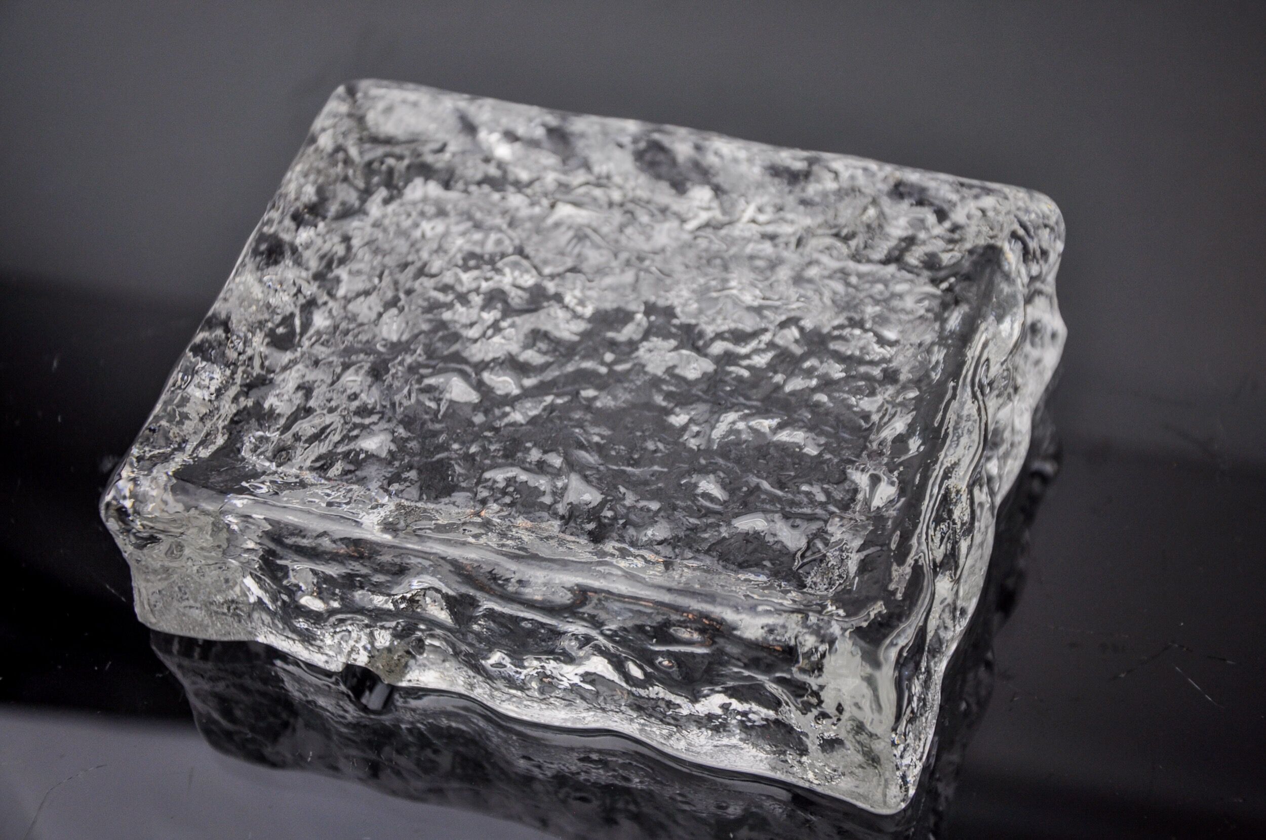 Ice ashtray by Antonio Imperatore, murano glass, Italy, 1970