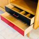 Sideboard oak feet compass 1960