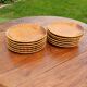 Service of 12 fish barbotine plates – antique faience from Sarreguemines