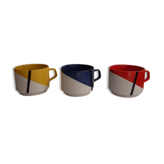 Stijl MoMa stackable set of 3 cups