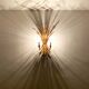 Gilded Italian Hollywood Regency metal wall lamp by Hans Kögl