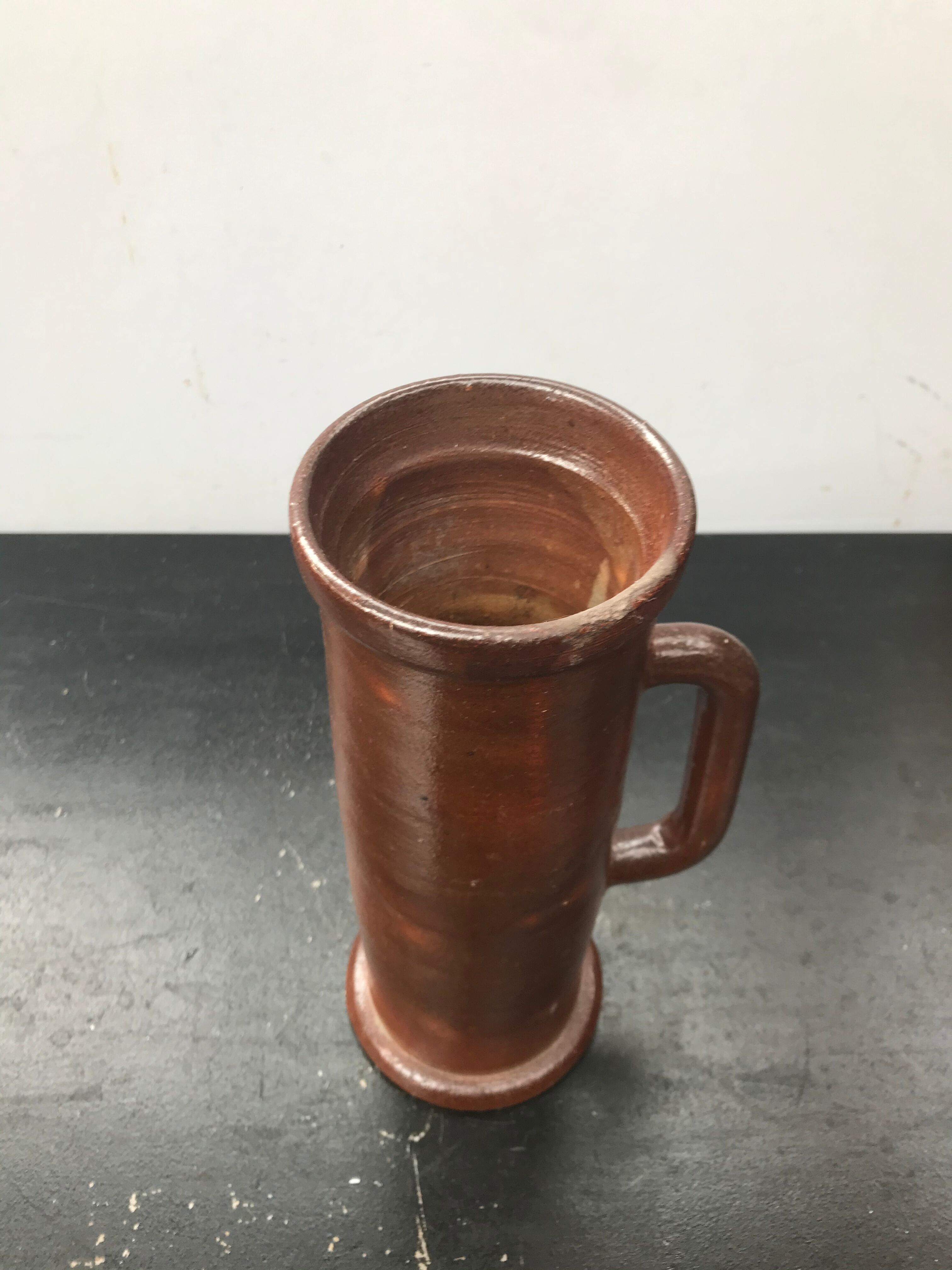 Former pitcher brown sandstone vintage 50s