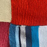 Plaid patchwork en laine