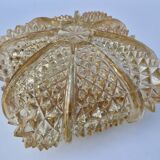 Glass ceiling light, vintage 1970