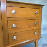 Vintage asymmetrical wardrobe