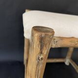 Duo tabourets bois d’olivier